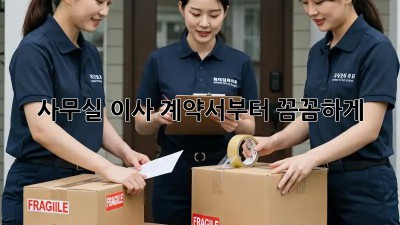 사무실 이사, 계약서부터 꼼꼼하게!